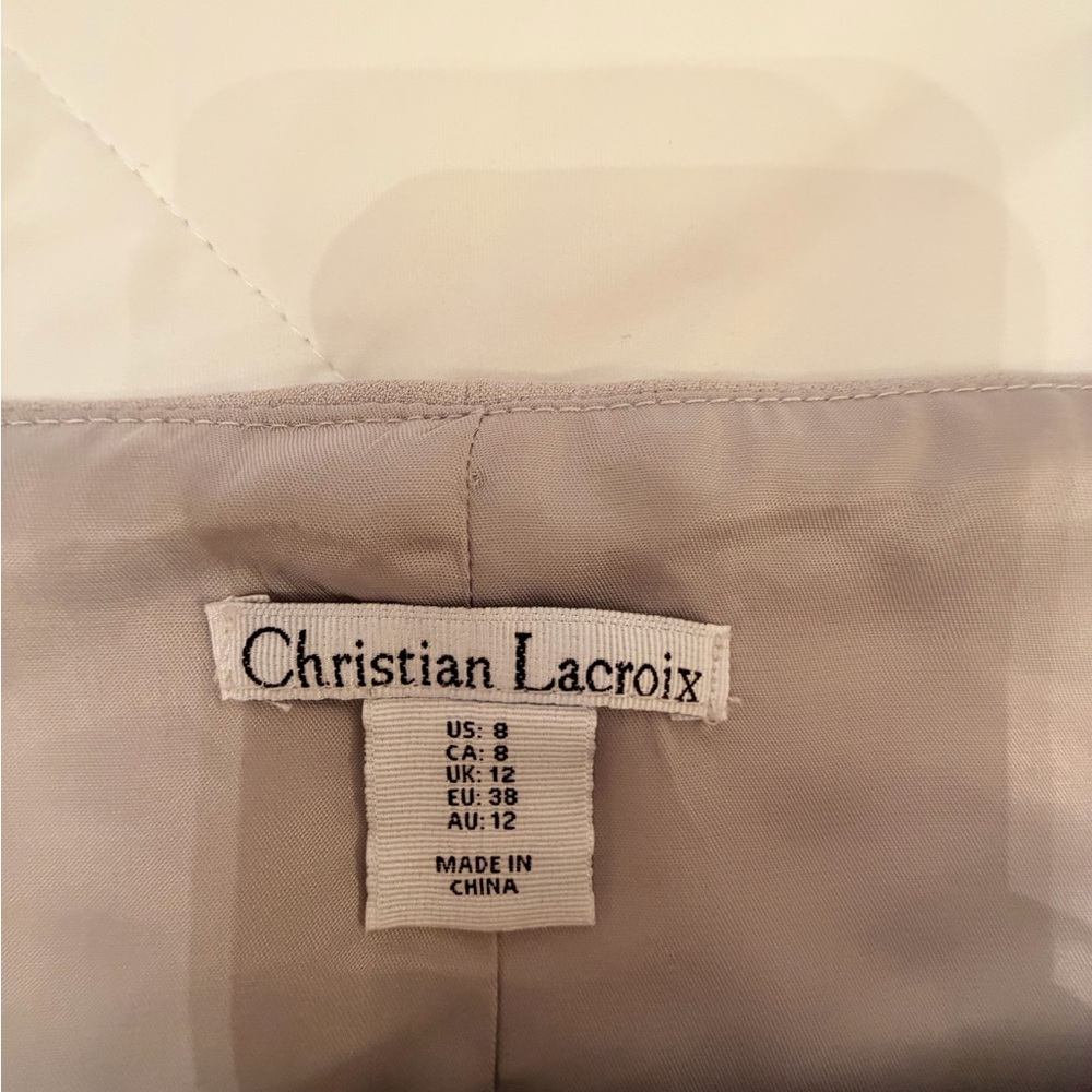 Christian Lacroix Light Taupe Lined Garment - Picture 4 of 6